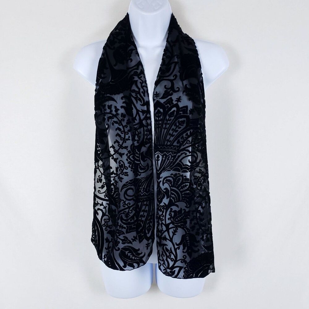 Dana Herbert Whimsigoth Velvet Burnout Scar Silk Dark Romantic Boho Rectangle